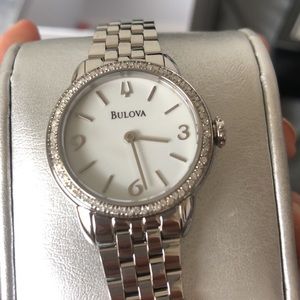 Bulova Women’s Watch - Silver with Diamond Accents